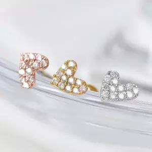 [라울스톤] 큐빅 하트 써지컬 스틸 패션 피어싱 3종 택1