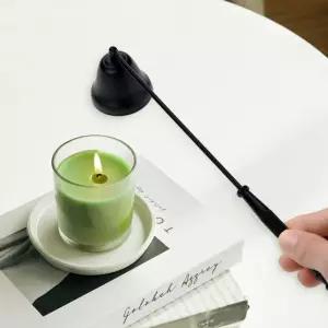 촛불끄는 캔들 스너퍼(벨) (블랙)/캔들케이스/유리용기/캔들유리용기/투명향초용기/캔들병/투명유리용기