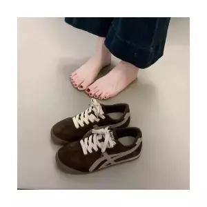 여자워킹화 레드 가을 겨울 기모 크라운 슈즈 캐주얼 보드화 ible4