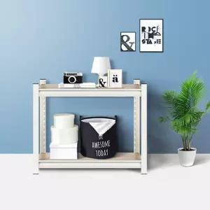 간편랙 800 2단 조립식 앵글제작 메탈선반 미니진열대/다용/베란다/정리/경량/랙/조립/펜/트리/행거