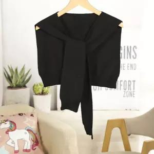 레이어드 어깨숄 니트 스카프 블랙솔리드 4002B케이프 에어컨 어깨 더스카프 레이어드룩 더숄 망토 미니