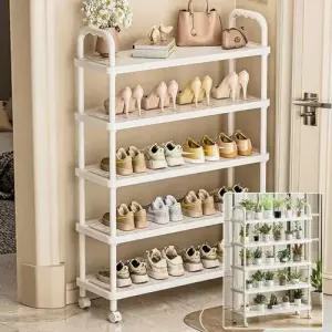 이동식5단 현관 수납 신발 정리함 선반 신발장 정리대 WFHCOF7