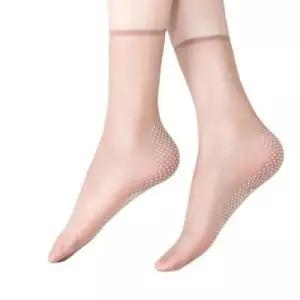 고탄력 얇은 미끄럼방지 스타킹 논슬립 발목 WF0E0F9