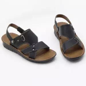 버클장식 스트랩 샌들 슬리퍼 겸용 키높이 캐주얼화 WF05E92