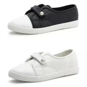 단화 스니커즈 슬립온st 찍찍이 타입 발등 진주장식 WF01E60