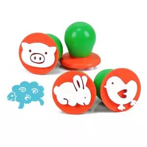 에그 스탬프 동물농장 4종 세트/미술/준비물/재료/한글/어린이집/유아/장난감/어린이/놀이/완구/숫자