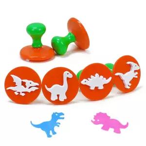 라인스탬프공룡모양 6종 세트/미술/준비물/재료/한글/어린이집/유아/장난감/어린이/놀이/완구/숫자