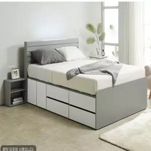 무드라이트 Q (매트포함) LED헤드침대 하부수납침대