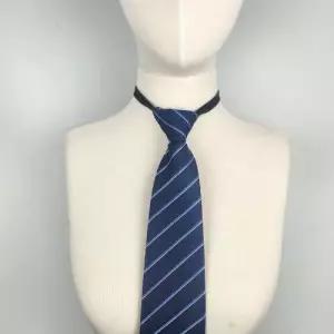 정장 자동 넥타이 얇은 스트라이프 네이비 WF1A3AF