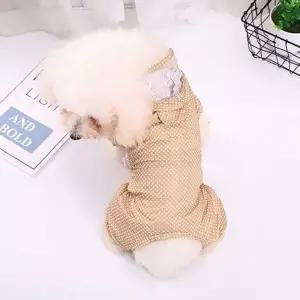 [하프클럽/알티피아]애견 비오는 날 다양한 컬러 도트 우비 옷 스타일