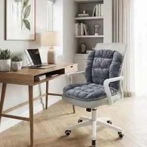 [골드스마일]사무실 극세사 등일체형 의자방석 푹신한방석 미끄럼방지방석