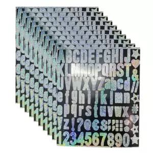 꾸미기스티커 10매 답례품 글씨스티커 영어스티커 이름스티커 넘버스티커