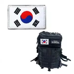 [하프클럽/알티피아]백팩 와펜 가방 액세서리 패브릭 태극기 자수 패치 탈