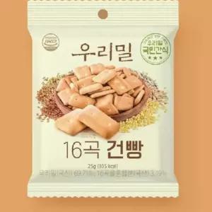 우리밀 16곡 건빵 25g x 5개입 건빵 과자 간식 젤리 디저트