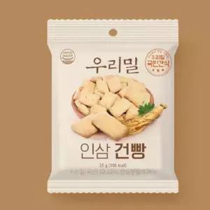 우리밀 인삼 건빵 25g x 5개입 건빵 과자 간식 젤리 디저트