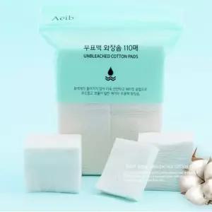 에이브 무표백 화장솜 110매 무표백화장솜 무형광화장솜 천연펄프미용솜