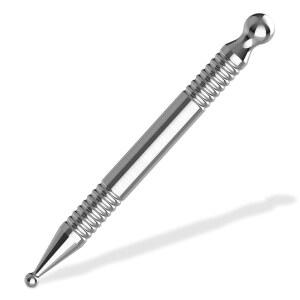 침술 펜 안면 반사 도구 스테인리스 스틸 포인트 마사지 심부 조직 전신 경락 를 위한 수동