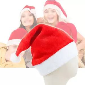 벨벳 산타모자 크리스마스 털모자 이벤트모자 산타모자 이벤트모자
