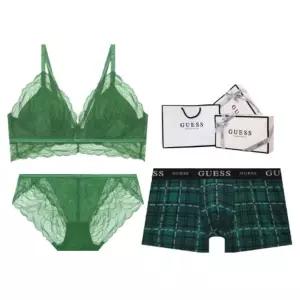 게스언더웨어 홀리데이스트링 남여커플 속옷세트 ODWBRB97GR870DGR