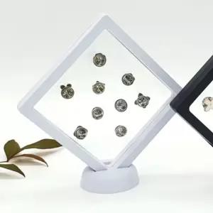 소품 인테리어액자 액자 먼지차단 11x11 화이트 돌반지케이스 압화액자