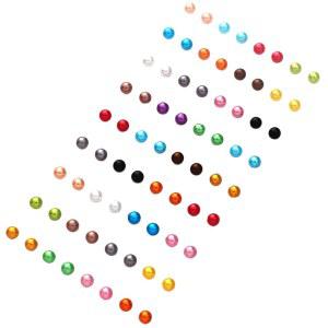 12/36쌍 저자극 원형 모조 진주 귀걸이 클래식 컬러풀 인조 볼 이어 스터드 믹스 사이즈 여성용 주얼리 생일 선물 세트-36쌍