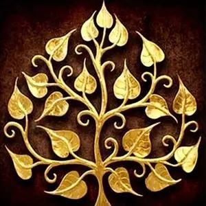 골든 트리 (캔버스) 보석십자수 30x30 황금나무보석십자수 캔버스보석십자수