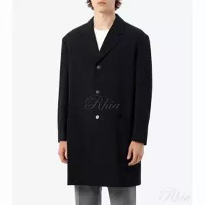 오라리 라이트 울 맥스 개버딘 코트 A23SC01MG 탑 블랙