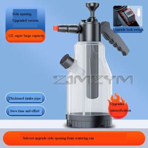 1개 2리터 측면 개방형 업그레이드 핸드 펌프 폼 스프레이어 공압식 스노우폼 세차  병 자동차 세척