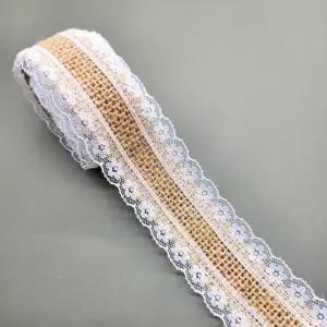 레이스 마끈 2.5cm A타입 마끈 황마끈 황마 리본 리본끈 리본공예 포장공예