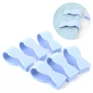 6P 이불 고정 집게 블루 밀림방지핀 클립 커튼 시트 이불밀림방지핀 이불핀