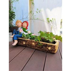 70cm 조경 화분 정원 미니 닷트 뿌리 이동식 데코 석기 상추 아파트실내조경 상품A