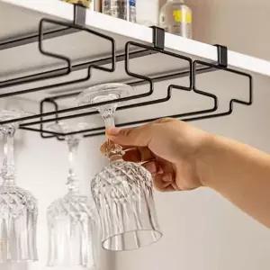 [오너클랜]WL 와인잔 거치대 걸이 보관 랙 블랙