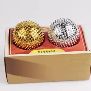 손 혈점 자석 지압 볼 휴대용 닫기 손마사지기 다용도지압기 손지압 지압볼