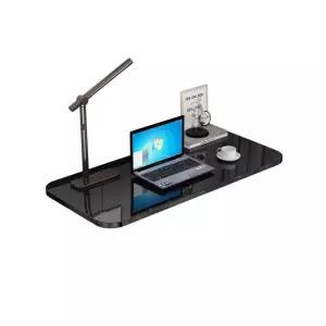 원탁 거실 접이식 기숙사 폴딩테이블 부착 벽 책상 90 x 40cm 피아노 블랙