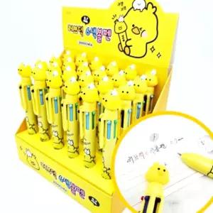 대용량 팬시 판촉 무인점 다용도 24개 학원 펜 6색 부드러움 답례품 달란트 멀티볼펜