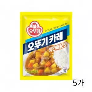 오뚜기 약간매운맛 카레 1kg X 5개 대용량 과립형