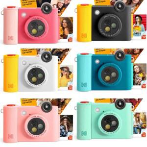 스마일 플러스 디지털 블루투스 카메라 무선 즉석 사진기 귀여운 인스턴트 푸시아 인화 컴팩트