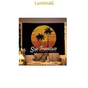 샌프란시스코 패브릭 포스터 가림막 커튼 가리개 커텐 바란스 가림천 천포스터