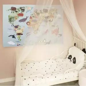 스퀘어가랜드 대형 패브릭 포스터 동물원 S/레트로/빈티지/가리개/가림막/사진/인테리어/엽서/감성/귀여운