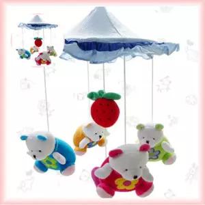 프랜즈베이비 딸기곰 모빌 더블모빌 칼라모빌