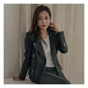 이태리산 해비나파 양가죽 어깨누빔 라이더 자켓