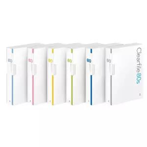 N 대용량 인덱스 클리어화일 80매 A4 연두 F525A-73