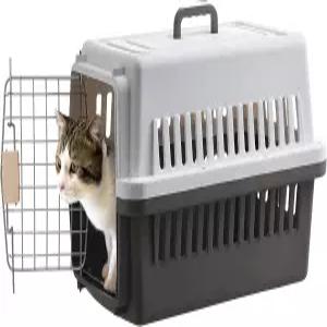 LLGJ-펫 캐리어 켄넬 23인치 하드 케이스 20파운드 이하 개/고양이용 항공/도로 여행 적합 (커피색)