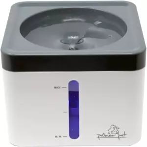 파이오니어 펫 미니 소용돌이 워터 분수 80온스/2.3리터 고양이 물 디스펜서 LED 조명이 있는 자동 및 셀프