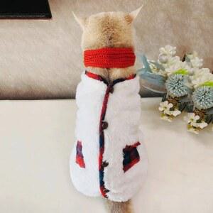 고양이 옷 강아지 실내복 스카프 자켓 의상 조끼 소형견 애견 클래식 따뜻한 반려동물 겨울