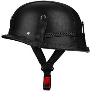 국자 헬멧 풀페이스 반모 바이크 플러스 고글모 사이즈 스타일 레트로 무광블랙