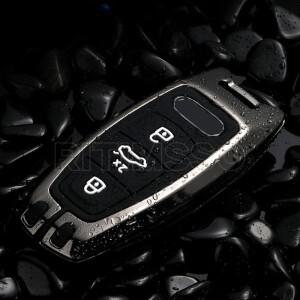 아연 합금 자동차 원격 키 케이스 커버 쉘 아우디 호환 A6 A7 A8 E-tron Q5 Q7 Q8 C8 D5 2018 2020 악세사