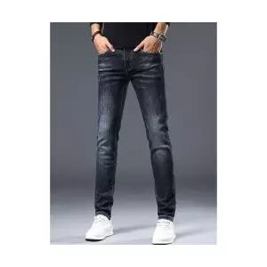 남성 데일리 바지 배기핏 꿀벌 청 가을 겨울 가벼운 스판 종아리 캐주얼 프리미엄 다올4