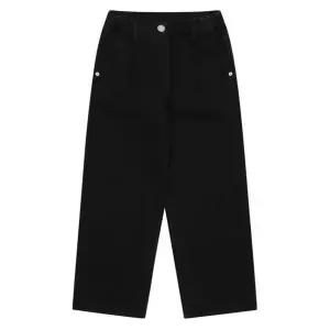 에스핏 주니어 키즈 흑청 와이드 원턱 데님 팬츠 겨울 기모 청바지 SJY710FJPT46_DG 854523