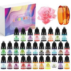 30색상 5ml 에폭시 레진 색소 키트 액체 착색제 염료 DIY UV 몰드 주얼리 제작 액세서리 세트